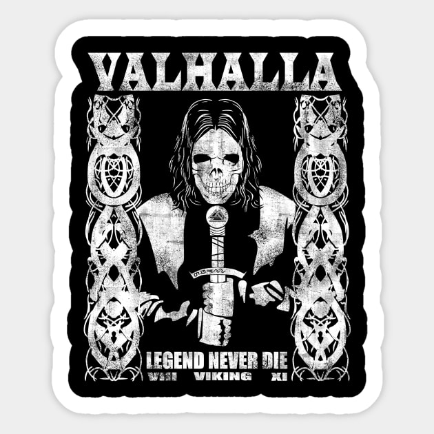 LEGEND NEVER DIE Sticker by vender